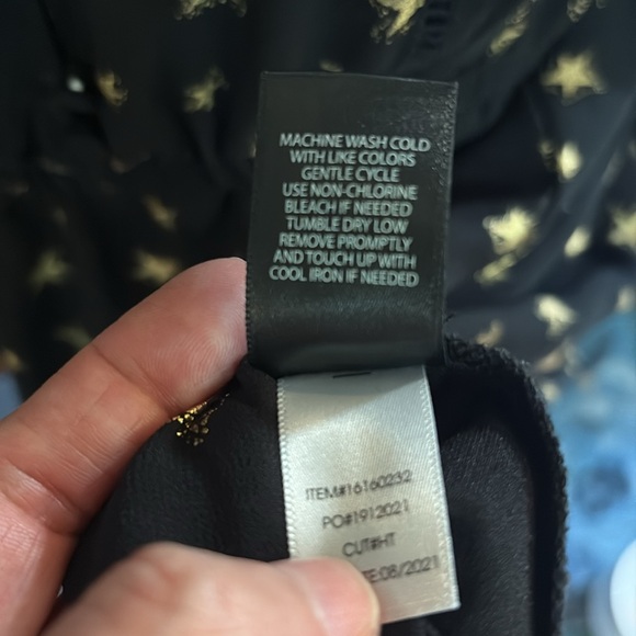 Torrid Women's Black Star Chiffon Ruffle Midi Dress Torrid size 1 - Picture 6 of 6